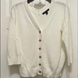 Banana Republic Slouchy Sweater in White